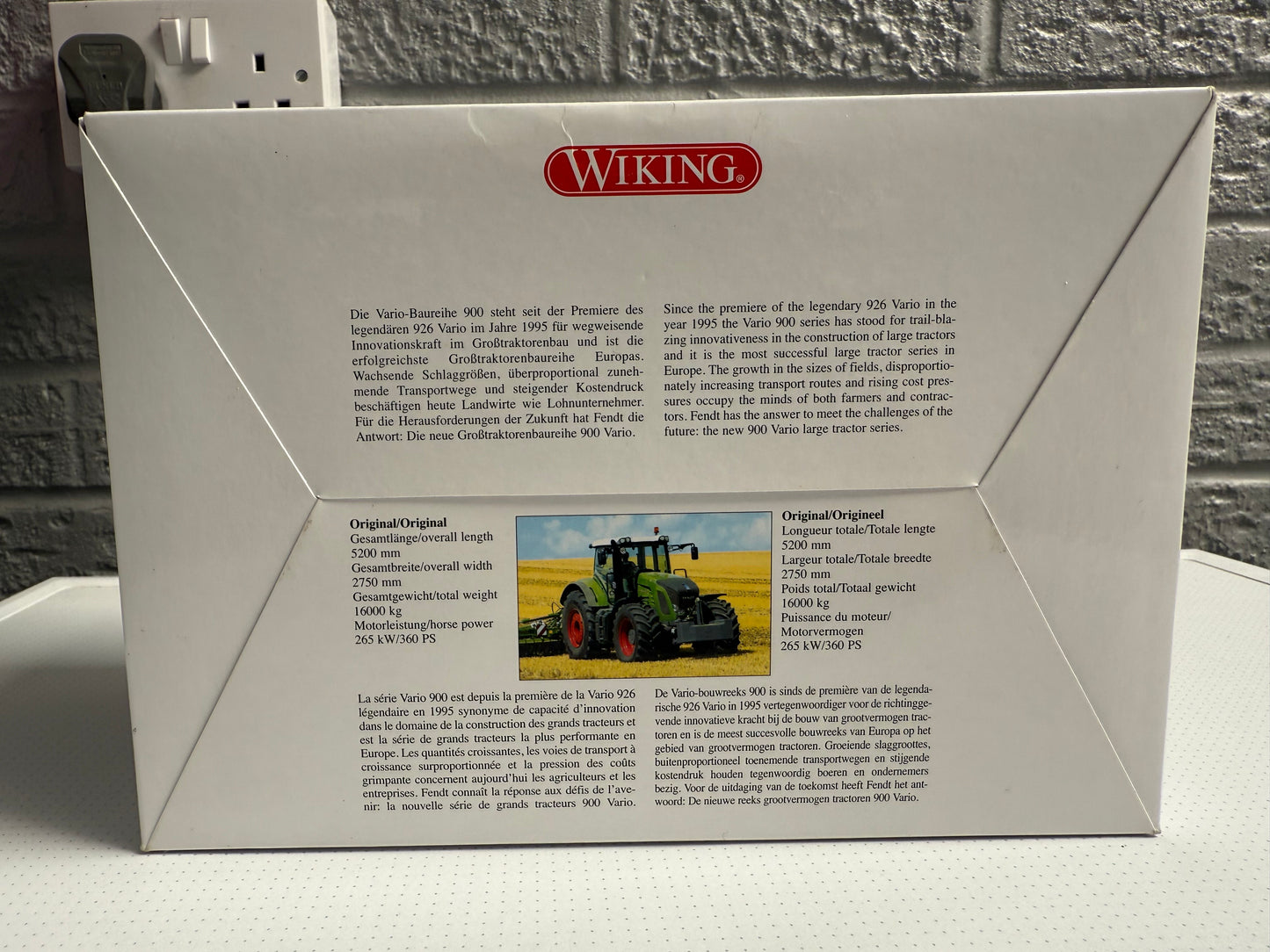 Wiking Fendt 936 Tractor - Product Number: 0713