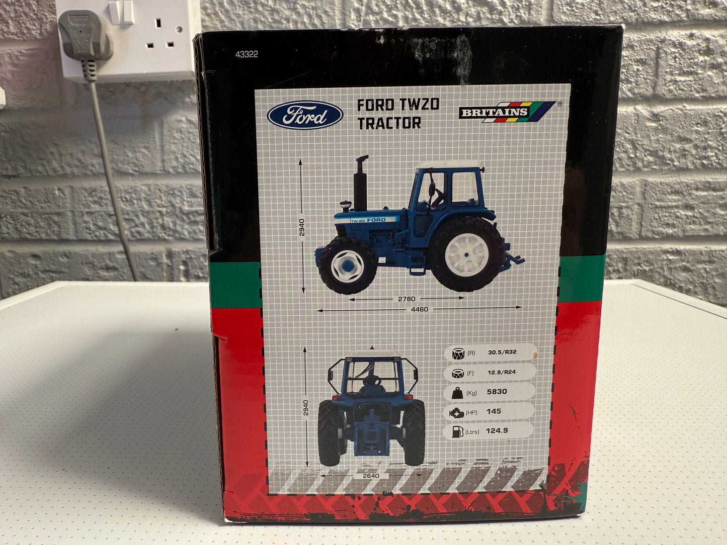 Die-Cast Britains Ford TW20 Tractor - Product Number: 42273