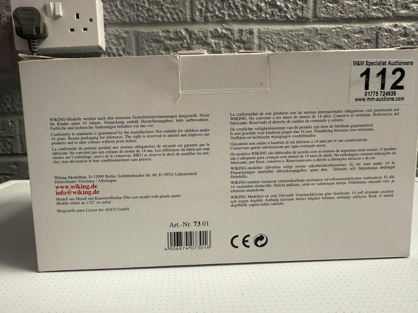 Wiking Fendt 936 Tractor - Product Number: 0713